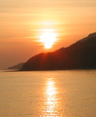 Sunset from the Cobb at Lyme Regis
