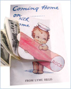 Lyme Regis holiday postcard